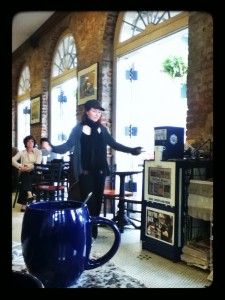 My daily dance, in a café on Decatur street, New Orleans